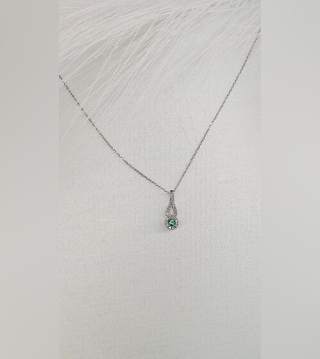 Златно колие с диаманти и изумруд I Gioielli del Sole