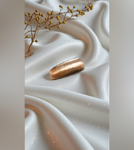 Златен пръстен от розово злато