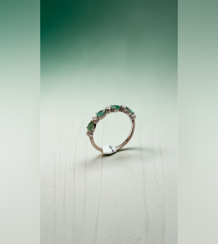 Златен пръстен Изумрудена Хармония I GIOIELLI DEL SOLE