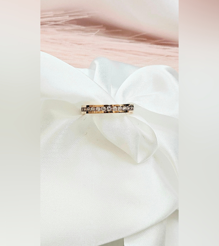 Пръстен тип халка с цирконий Модерна Елегантност