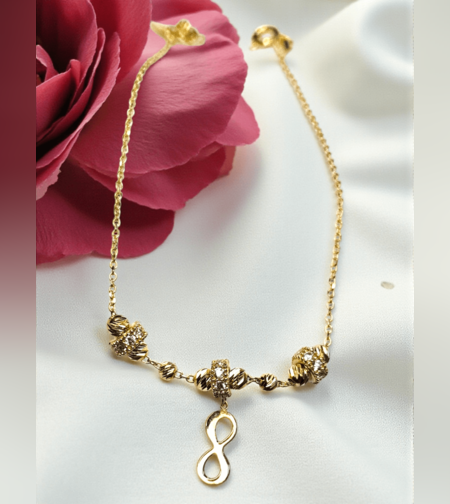 Златна гривна Безкрайност