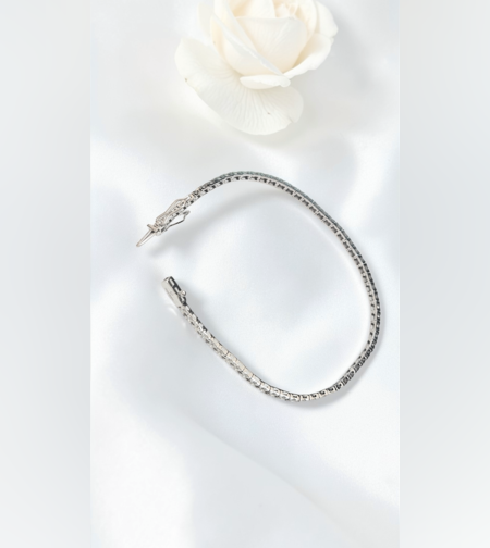 Тенис гривна с бели диаманти I Gioielli del Sole