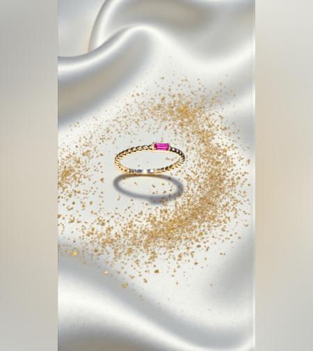 Златен пръстен с Рубинче Lusy