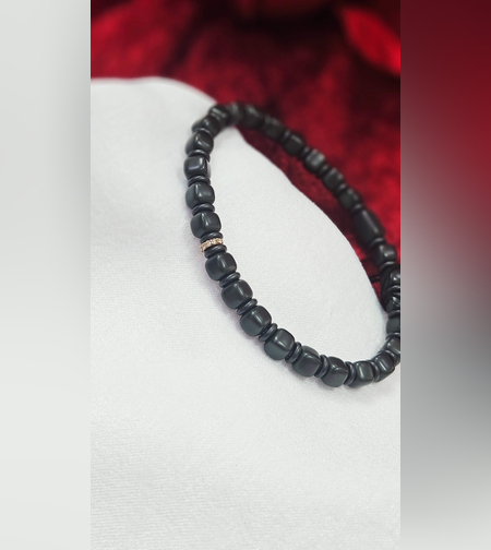 Еластична гривна с Керамика, 18К злато и Диаманти Gioia