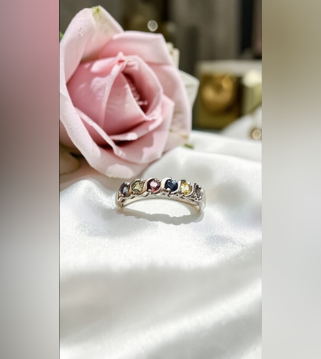 Златен пръстен Сапфирена Дъга