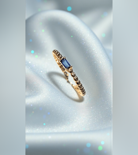 Златен пръстен със сапфир LUSI Gioielli