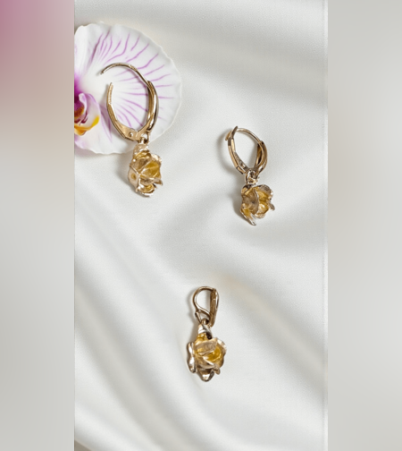 Златен комплект „Golden Blossom“