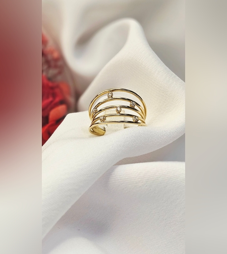 Златен пръстен от жълто злато Ефирна Елегантност