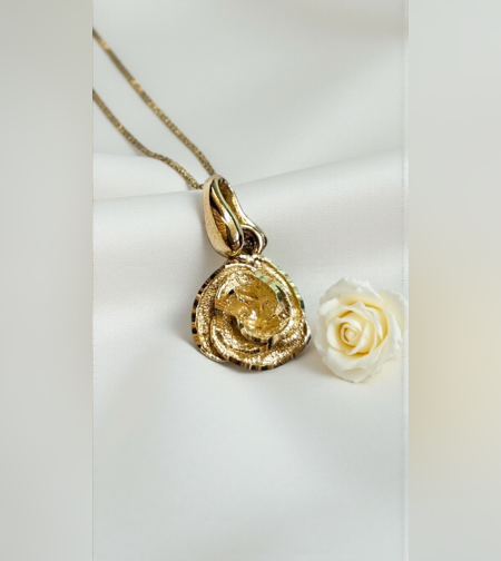 Златна висулка„Flamingo Rosa“