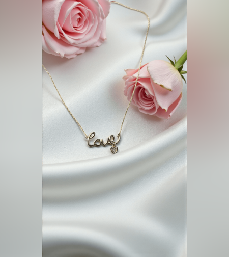 Златно колие с диаманти Love Whisper