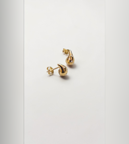 Златни обеци с диаманти  