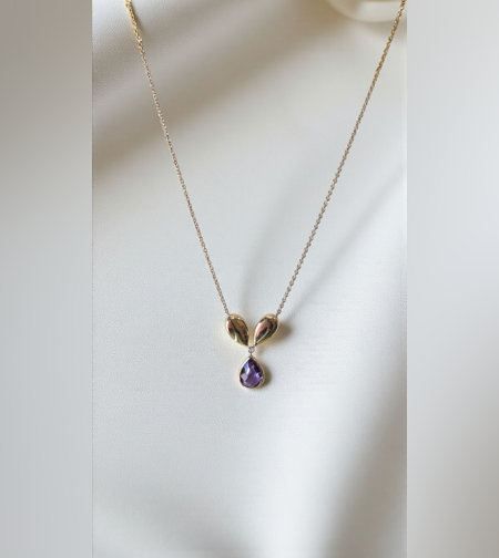 Дамско колие с Аметист