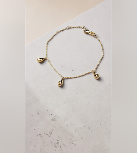 Златна гривна с диаманти 