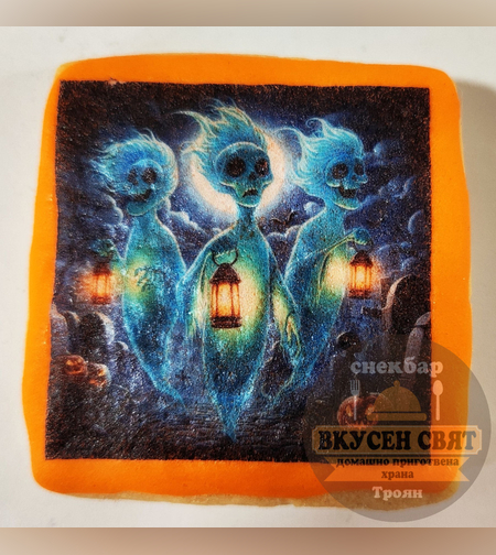 Бисквитка с принт Хелуин 19