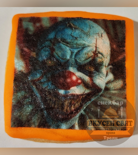 Бисквитка с принт Хелуин 1