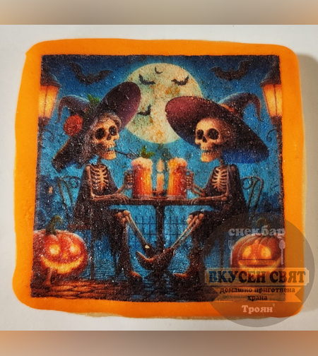 Бисквитка с принт Хелуин 9