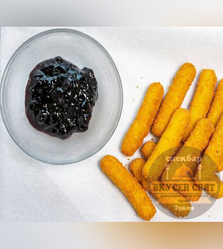 Панирани моцарелени пръчици