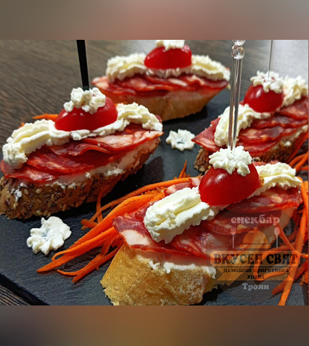 Брускети с Чоризо