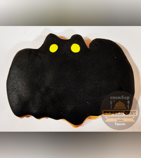 Бисквитка Хелуин 3D декорация Прилеп 2