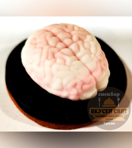 Бисквитка Хелуин 3D декорация Мозък
