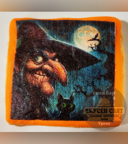 Бисквитка с принт Хелуин 11