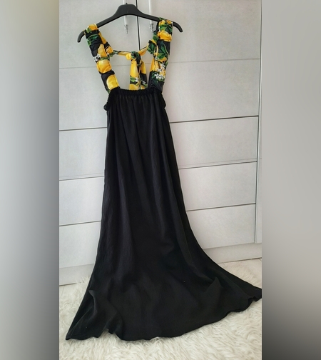 Дълга рокля Лимони