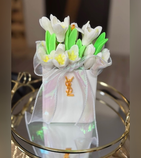 Букети от сапун кокичета подарък за 8 март