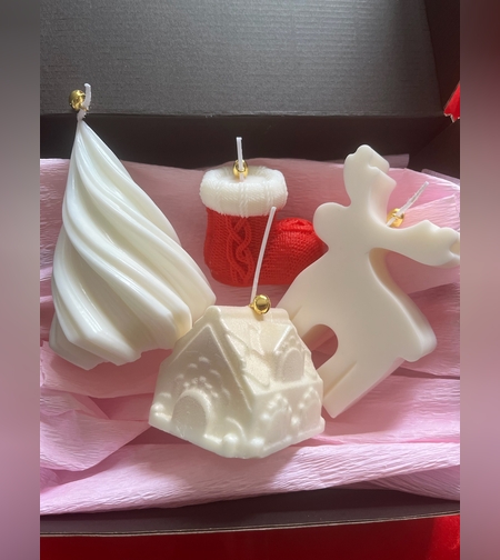 Коледен комплект свещи 