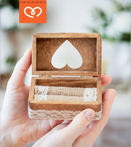 Сватбена кутия за пръстени