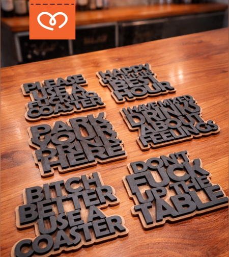 подложки чаши забавен подарък подарък за приятел дом кухня бар декорация