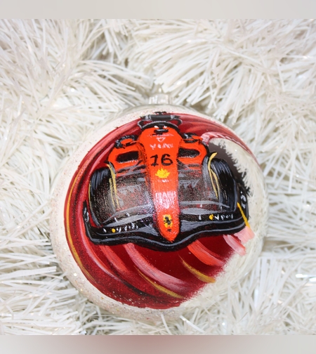 Стъклена коледна играчка Formula 1