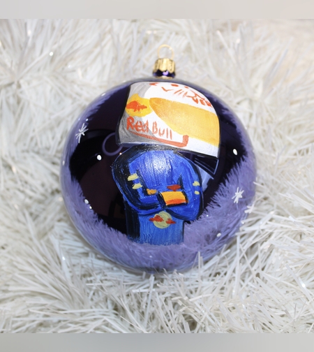 Стъклена коледна играчка Formula 1