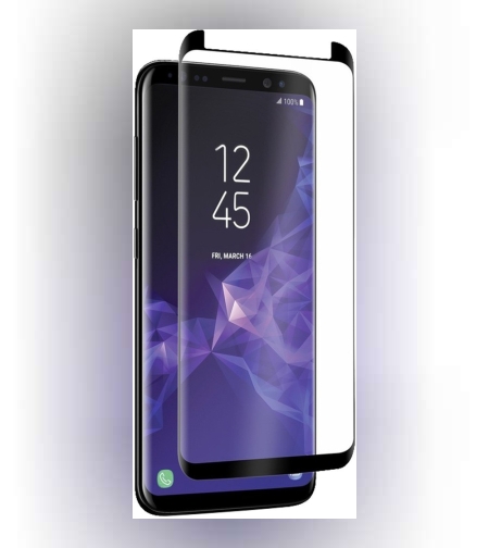 Folie Sticla Securizata Curbata Flippy Full Face, lipici pe toata suprafata, pentru Samsung Galaxy S9 Plus, Negru