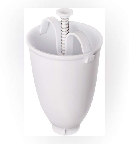 Accesoriu de Bucatarie pentru Gogosi, Flippy, Dozator pentru Aluat, Dispozitiv Manual, Forma de Gogosi, pentru Gatit, 18x10x10 cm, Alb