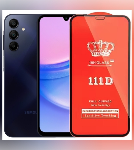 Folie Sticla Securizata pentru Samsung Galaxy A15/A15 5G, Flippy, Compatibila cu Samsung Galaxy A15/A15 5G, Full Cover 111D, HD, Margini Negre, Transparenta