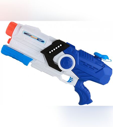 Pistol cu Apa pentru Copii, Rezervor, Pentru Piscina/Plaja, Flippy, 6ani+, Albastru/Multicolor, 2000ML