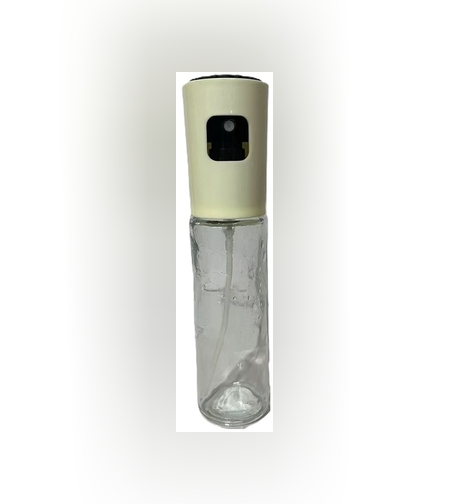 Pulverizator Ulei, Otet, Flippy, din Sticla, 100 ml, Reincarcabil, 18.3 x 4.3 cm, Masura 90 ml, Capac Mat, Alb