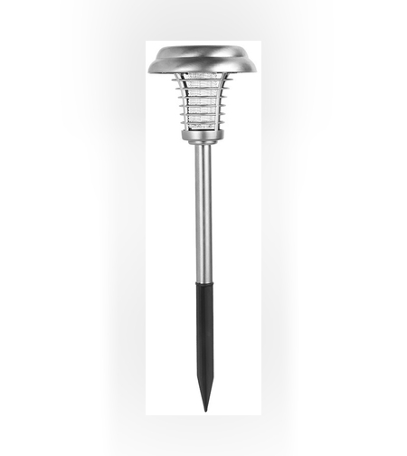 Lampa solara tip torta Flippy, anti-insecte, tantari, UV, LED, 1.2V, IP65, 1 LED, material ABS, 48 x 14 cm, gri