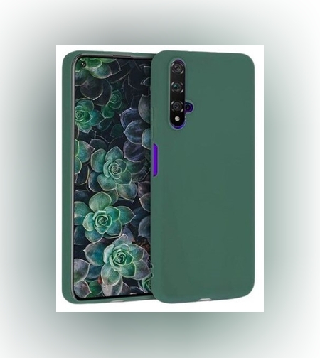 Husa protectie Flippy compatibila cu Huawei Nova 5T Liquid Silicone Case Verde