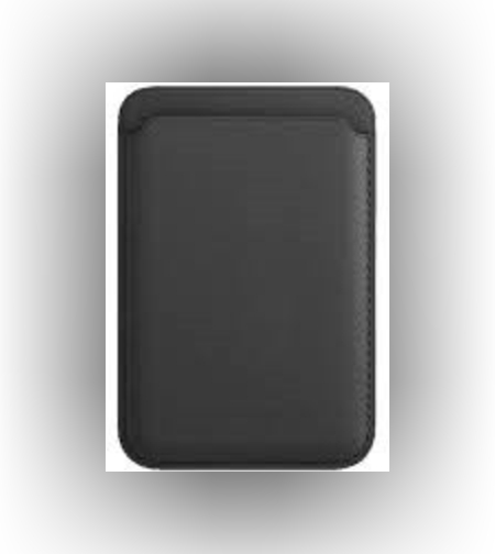 Portofel Flippy MagSafe piele pentru carduri compatibil cu Apple iPhone 12/12 Mini/12 Pro/12 Pro Max, Negru