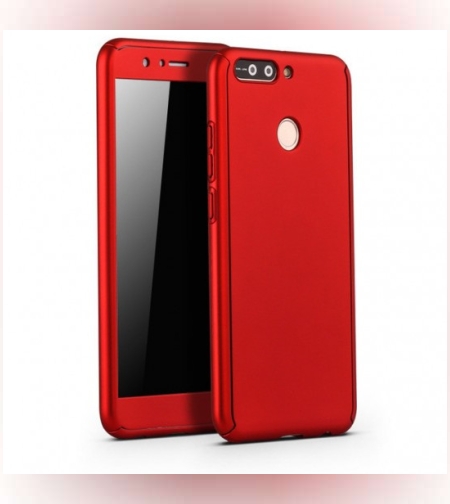 Husa Apple iPhone 8 Full Cover 360 Rosu + Folie Cadou