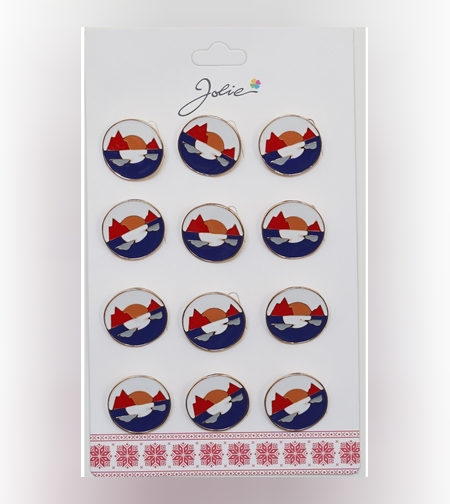 Set 12 Brose Martisor pentru Copii Soare Luna zi Noapte