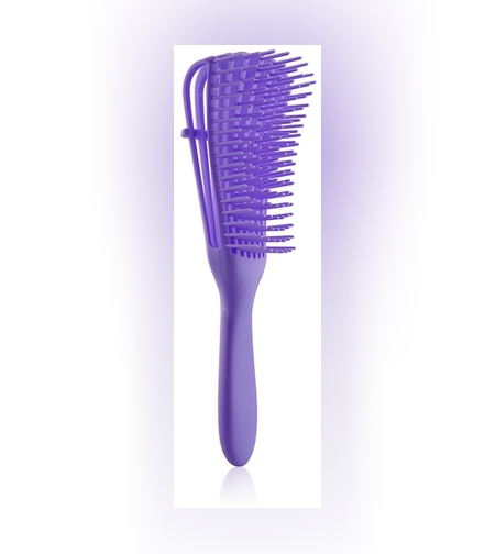 Perie Flexibila, Flippy, pentru Descurcat Par Cret/Umed si Uscat, 8 Brate Mobile, din TPE, 24.5 x 4.5 x 2 cm, Mov