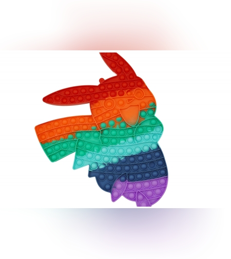 Jucarie antistres din silicon Flippy, Pop it Now and Flip It ,Pikachu ,Multicolor