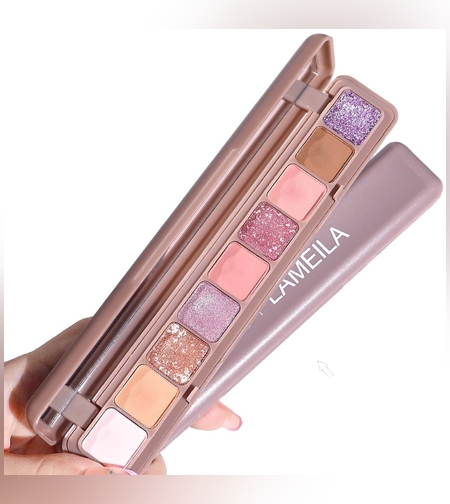 Paleta Farduri Flippy, 9 Culori, Farduri Mate si Sidefate, Rezistenta la Apa, Oglinda, 10 g,  9 x 3 x 2 cm, Valabilitate 3 Ani, Multicolor