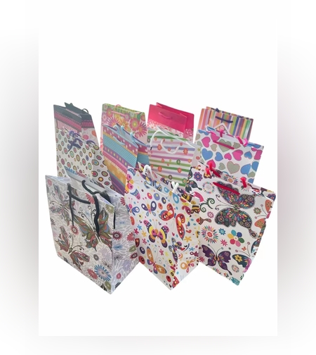 Set 12 Pungi de Cadou, Flippy, Diverse Modele, 18x23x10 cm