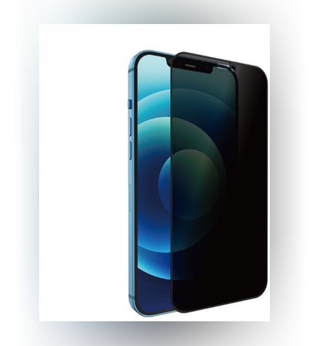 Folie Sticla securizata Flippy compatibila cu Apple iPhone 12 Pro Max Full Glue Privacy Negru