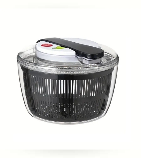 Uscator Manual pentru Salata si Verdeturi, Flippy, Plastic, 16x15x21 cm, Capacitate 3L, Negru