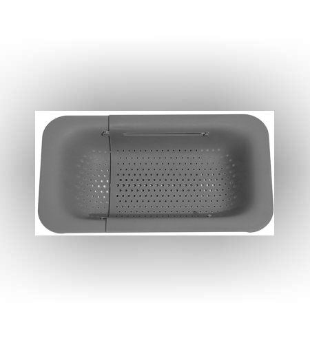 Cos pentru Scurgere Chiuveta de Bucatarie, Flippy, Plastic, Telescopic, 36x20x5 cm, Gri