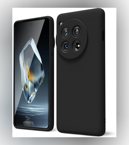 Husa de Protectie, Flippy, pentru OnePlus 12 5G, Liquid Silicone, cu Microfibra pe Interior, Protectie Antisoc, Compatibil Incarcare Wireless, Negru